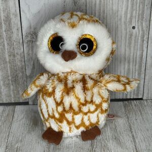 Ty Beanie Boos Collection SWOOPS the Barn Owl Plush Retired